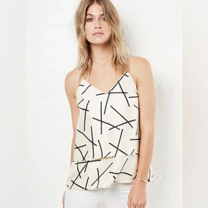 C/MEO COLLECTIVE Cameo New Day Tank Top Large